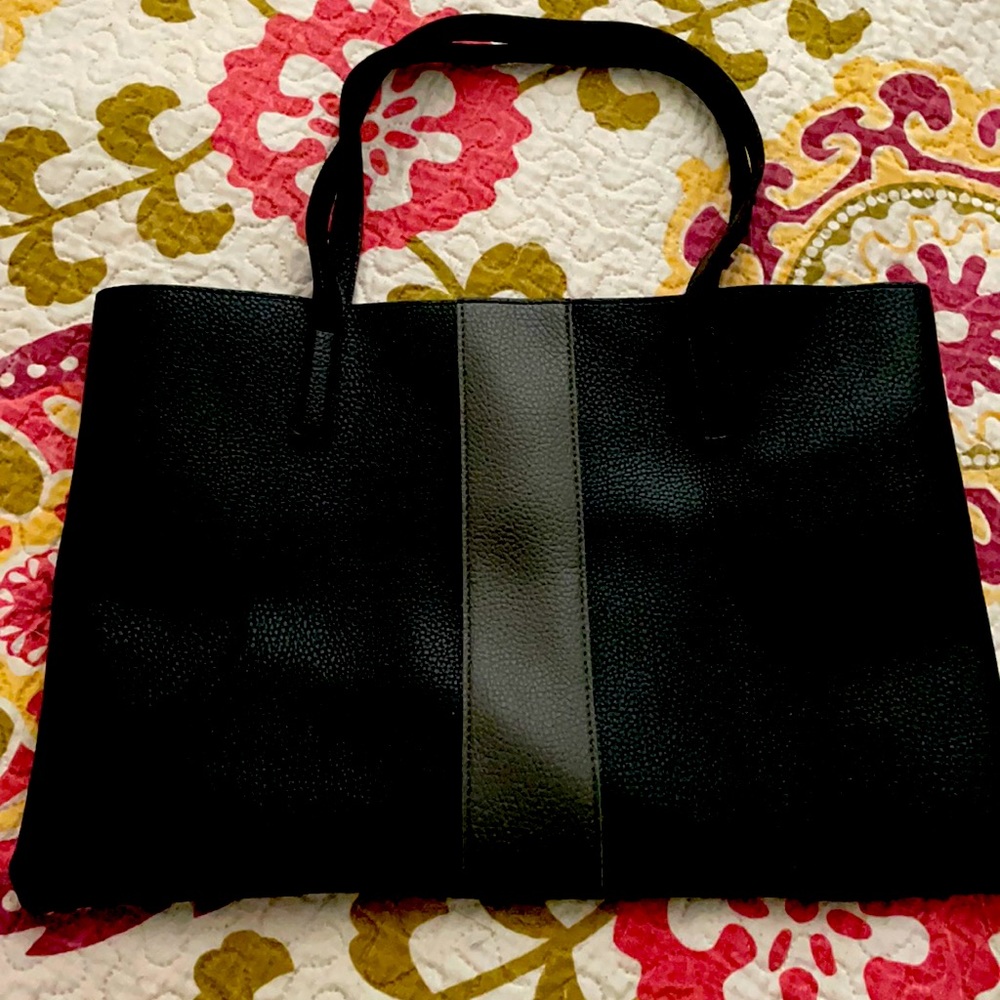 Vince Camuto vegan leather black  bag